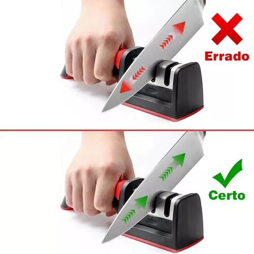 Afilador De Cuchillos Y Tijeras Cocina 4 en 1- Corta, Pica y Rebana sin Esfuerzo + Envío Gratis