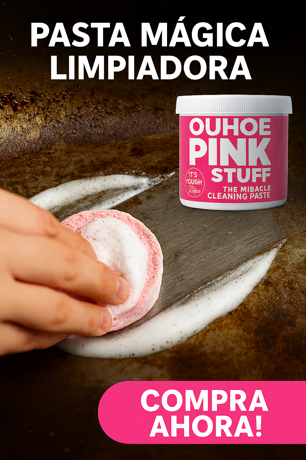 ¡PACK 2 Pastas Mágicas Limpiadora Pink Stuff! + Envios Gratis