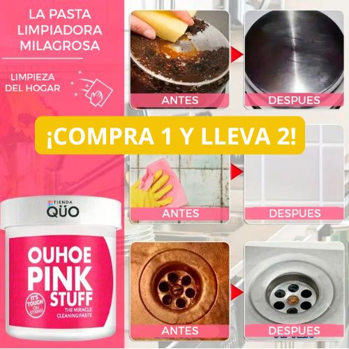¡PACK 2 Pastas Mágicas Limpiadora Pink Stuff! + Envios Gratis