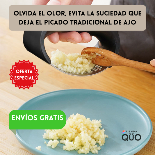 Moledor de ajo en acero inoxidable + Envío Gratis