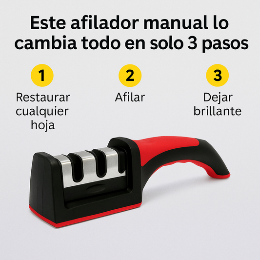 Afilador De Cuchillos Y Tijeras Cocina 4 En 1 - Corta, Pica y Rebana sin Esfuerzo